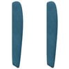 vidaXL Oreja de cabecero Azul 80 x 23 x 6 cm Terciopelo