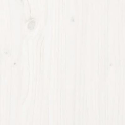 vidaXL Jardinera de madera maciza de pino blanca 150x50x70 cm