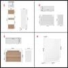 vidaXL Conjunto de armarios de cocina de 7 piezas "Lyon" de madera de ingeniería blanca