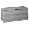 vidaXL Caja de almacenamiento de jard&iacute;n gris 117x45x56 cm