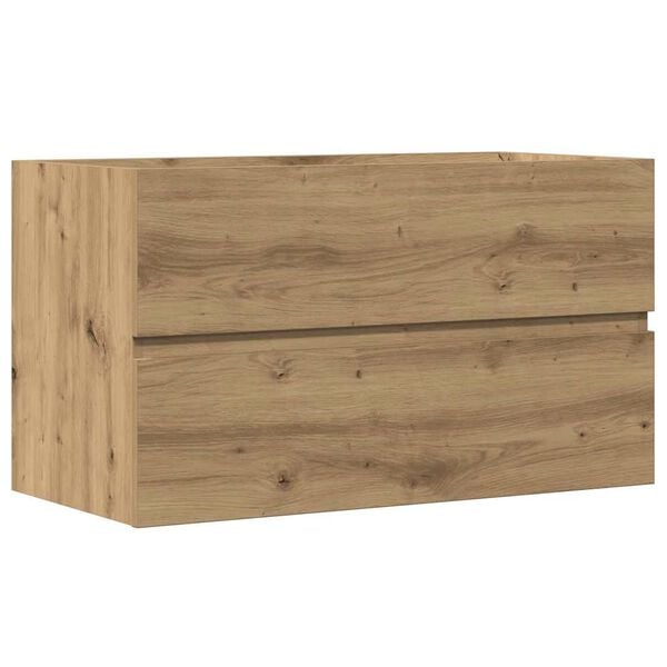 vidaXL Armario pared ba&ntilde;o madera ingenier&iacute;a artisian 80x38,5x45 cm