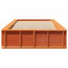 vidaXL Estructura de cama Marr&oacute;n cera 90 x 200 cm