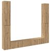 vidaXL Muebles de TV de pared 6 uds madera ingenier&iacute;a roble artesanal