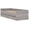 vidaXL Estructura de cama con cajones gris Sonoma 100x200 cm