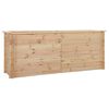 vidaXL Arriate de madera de pino 19 mm 200x50x80 cm