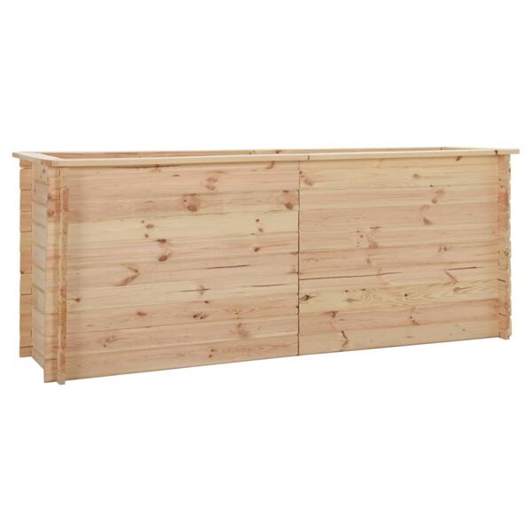 vidaXL Arriate de madera de pino 19 mm 200x50x80 cm