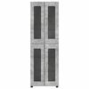 vidaXL Aparador alto con estante FLORIN Gris Concreto 60 x 35 x 182 cm