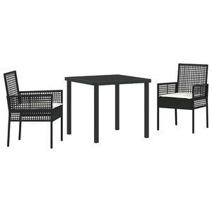 vidaXL Conjunto de Comedor de Jard&iacute;n 5 pcs Gris Claro rat&aacute;n sint&eacute;tico