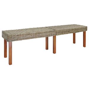 vidaXL Banco Natural 160 x 35 x 45 cm Madera de mango maciza