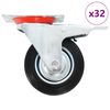vidaXL Ruedas giratorias 32 unidades 100 mm