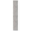 vidaXL Estanter&iacute;a madera contrachapada gris hormig&oacute;n 40x30x189 cm