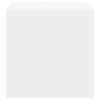 vidaXL Armario de pared 4 uds madera contrachapada blanco 37x37x37 cm
