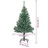 vidaXL &Aacute;rbol de Navidad Artificial Nevado con Luz LED Verde y 150 cm