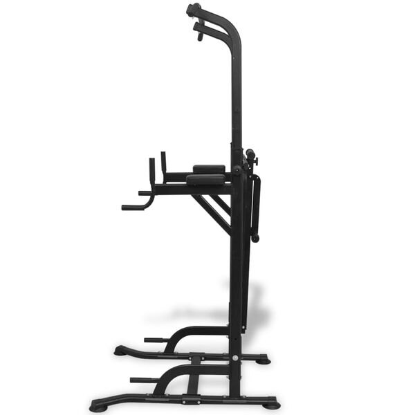 vidaXL Máquina de musculación Power Tower con banco de abdominales