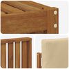 vidaXL Juegos de sof&aacute;s 6 pcs Natural y Beige Madera de Acacia S&oacute;lida