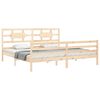 vidaXL Estructura de cama con cabecero madera maciza 200x200 cm