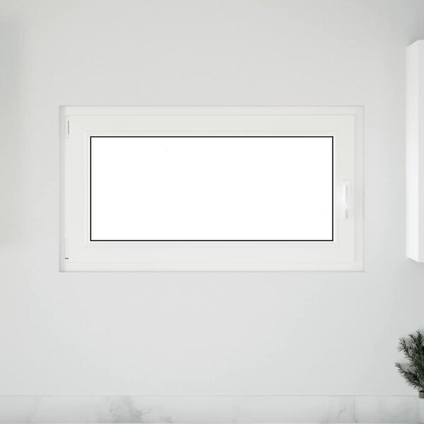 vidaXL Ventana de s&oacute;tano "RISOR" 110x50cm oscilobatiente DIN izquierda