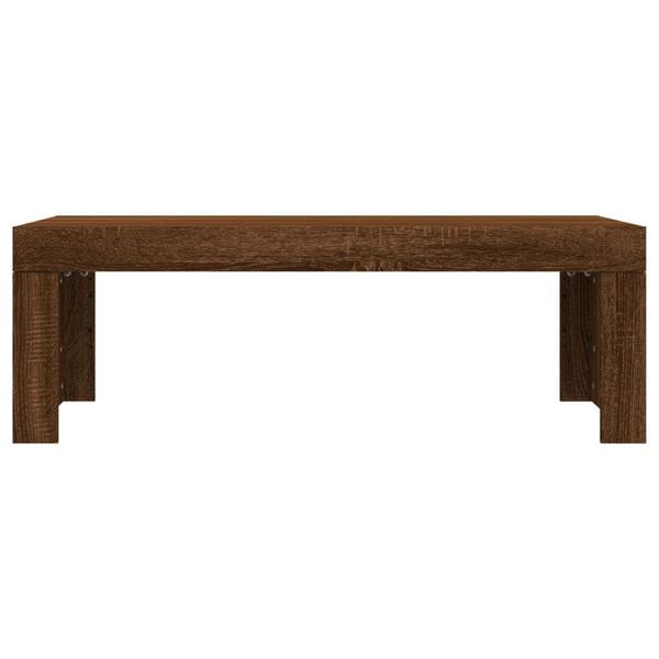 vidaXL Mesa de centro madera de ingeniería roble marrón 102x50x36 cm