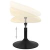 vidaXL Sillas de comedor giratorias 4 unidades terciopelo color crema