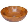 vidaXL Lavabo de madera maciza de teca &Phi;40x10 cm