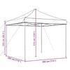 vidaXL Tienda de fiesta plegable Pop-Up negra 292x292x315 cm
