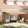 vidaXL Toldo Retr&aacute;ctil Manual Multicolor 450 x 300 cm tela