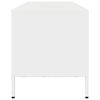 vidaXL Mueble para TV acero laminado en fr&iacute;o blanco 135x39x43,5 cm