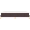 vidaXL Cama tipo Box Spring Marr&oacute;n Oscuro 120 x 200 cm tela
