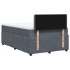 vidaXL Cama box spring con colch&oacute;n terciopelo gris oscuro 120x190 cm