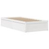 vidaXL Estructura de cama sin colch&oacute;n madera maciza blanca 90x190 cm