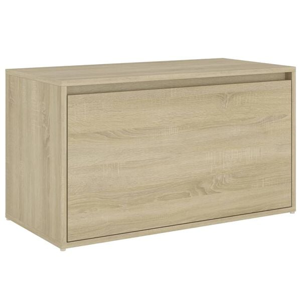vidaXL Banco pasillo madera de ingenier&iacute;a roble Sonoma 80x40x45 cm
