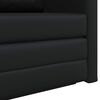 vidaXL Sof&aacute; cama 110cm Negro Cuero artificial