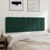vidaXL Cabecero de cama acolchado Hanko terciopelo verde oscuro 140 cm