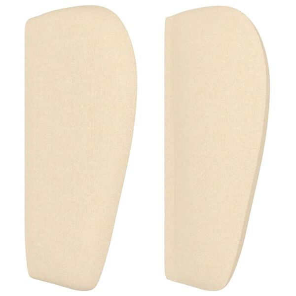 vidaXL Cabecero de tela color crema 103x23x78/88 cm
