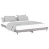 vidaXL Estructura de cama madera de ingenier&iacute;a gris Sonoma 200x200 cm