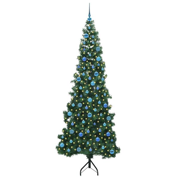 vidaXL &Aacute;rbol de Navidad Artificial de Esquina Verde 240 cm PVC y Metal