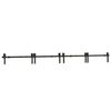 vidaXL Kit de herrajes para puertas correderas acero negro 366 cm
