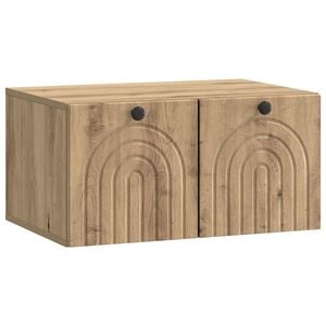 vidaXL Mueble para TV de pared Roble Artesanal 59,5 x 41 x 30 cm