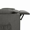 vidaXL Sill&oacute;n reclinable de tela gris oscuro