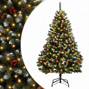 vidaXL &Aacute;rbol de Navidad artificial con ramas articuladas 180 cm