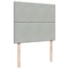 vidaXL Cama box spring con colch&oacute;n terciopelo gris claro 120x200 cm