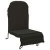 vidaXL Coj&iacute;n para tumbona de sol GEMERT 100% Poli&eacute;ster Negro