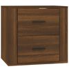 vidaXL Mesita de noche de pared roble marr&oacute;n 50x36x47 cm