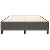 vidaXL Estructura de cama con somier terciopelo gris oscuro 140x200cm