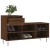 vidaXL Mueble zapatero madera contrachapada roble marrón 102x36x60 cm