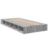 vidaXL Estructura de cama madera de ingenier&iacute;a gris Sonoma 90x190 cm