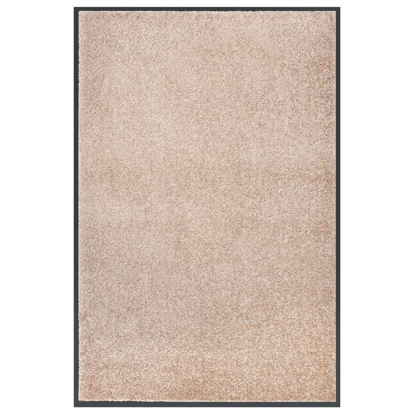 vidaXL Felpudo beige 80x120 cm