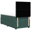vidaXL Cama box spring con colch&oacute;n terciopelo verde oscuro 100x200 cm