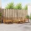 vidaXL Conjunto de sof&aacute;s de exterior 7 pcs Natural