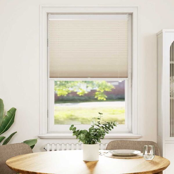 Plis&eacute; Para Ventana Persiana 80X150cm Crema